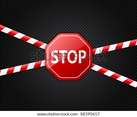 Black Stop Sign