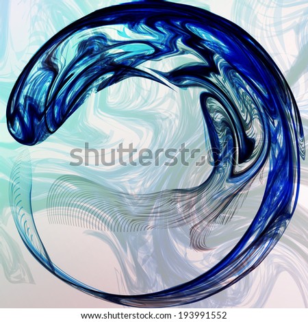 Abstract mystic background, futuristic wave illustration
