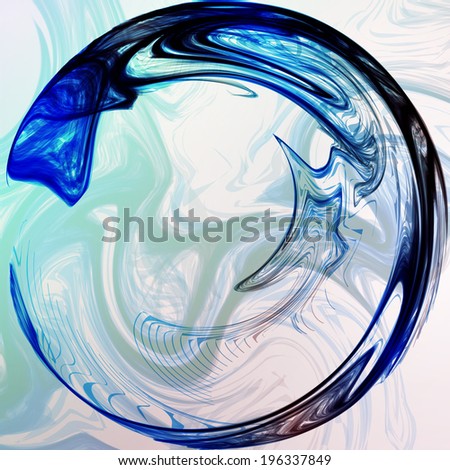 Abstract mystic background, futuristic wave illustration