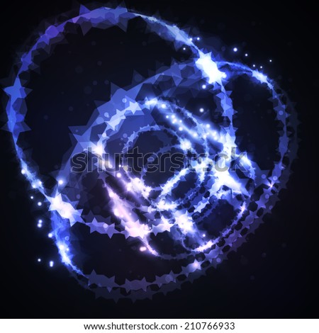 Futuristic abstract illustration, technology background