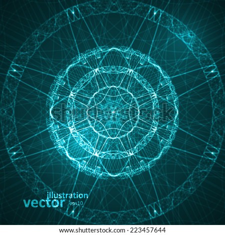 Abstract technological vector background futuristic art illustration eps10 Abstract technological vector background futuristic art illustration eps10