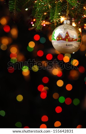 Christmas ornaments on the Christmas tree Christmas ornaments on the Christmas tree