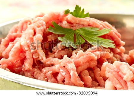 tangled in a meat grinder meat stuffing