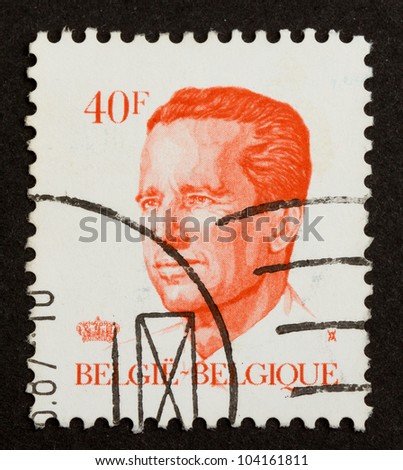 BELGIUM - CIRCA 1970: Stamp printed in Belgium shows the head of state, circa 1970