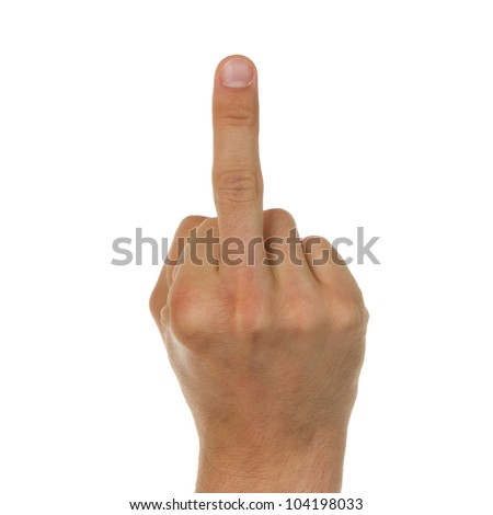 Rude Finger Symbol