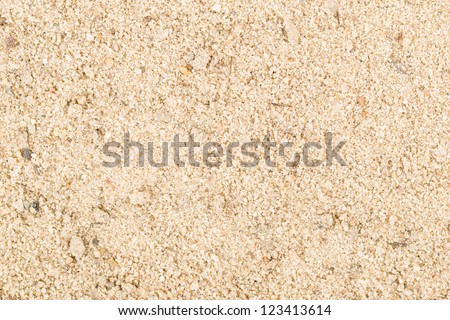 Close up of industrial white sand on wall background