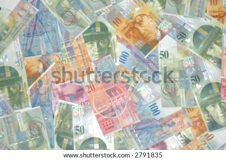 Swiss money montage