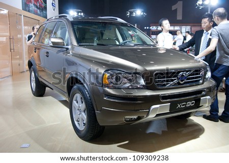 GUANGZHOU, CHINA - JUL 29: VOLVO XC90 car on 2012 Guangzhou Imported Luxury Automobile Exhibition,on Jul y29, 2012 in Guangzhou China,This is a large international car exhibition