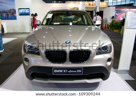 GUANGZHOU, CHINA - JUL 29: BMW X1 car on 2012 Guangzhou Imported Luxury Automobile Exhibition,on July 29, 2012 in Guangzhou China,This is a large international car exhibition