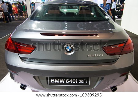 GUANGZHOU, CHINA - JUL 29: BMW 640i car on 2012 Guangzhou Imported Luxury Automobile Exhibition,on July 29, 2012 in Guangzhou China,This is a large international car exhibition