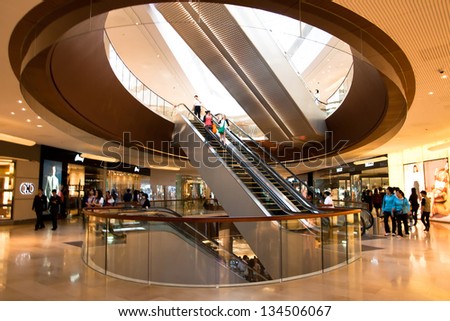 Guangzhou, China - Nov 20: Taikoo Hui Is A Major International Level Luxurious Shopping Centre On Nov 20, 2011 In Guangzhou. Designed By World-Renowned Architectural Firm Arquitectonica.