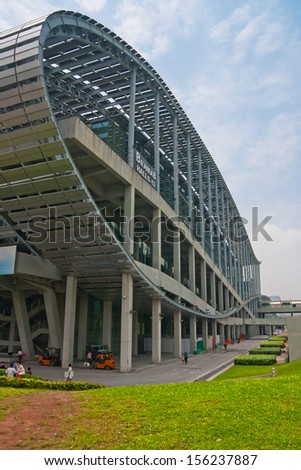 GUANGZHOU, CHINA  - MAY 11: CHINA IMPORT AND EXPORT FAIR COMPLEX  on May 11, 2013 in Guangzhou. This is the world\'s largest convention and exhibition center,An area of 713,000 square meters.