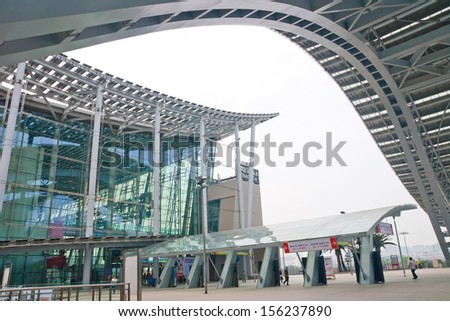 Guangzhou, China - May 11: China Import And Export Fair Complex On May 11, 2013 In Guangzhou. This Is The World\'S Largest Convention And Exhibition Center,An Area Of 713,000 Square Meters.