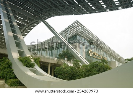 GUANGZHOU, CHINA - AUG 24: CHINA IMPORT AND EXPORT FAIR COMPLEX on Aug 24, 2014 in Guangzhou. This is the world\'s largest convention and exhibition center,An area of 713,000 square meters.