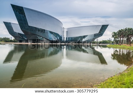GUANGZHOU, CHINA - JUL 26: Guangdong Science Center on Jul 26, 2015 in Guangzhou. This is Asia\'s largest base for science education, International science and technology exchange platform.
