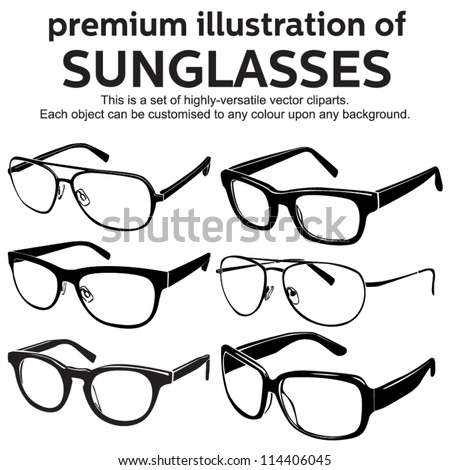sunglasses vintage style clipart sunglasses vintage style clipart