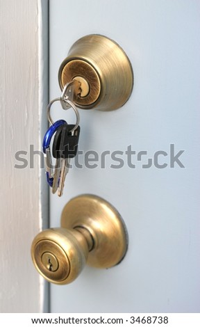 Key in door lock