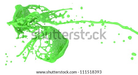green colour splash