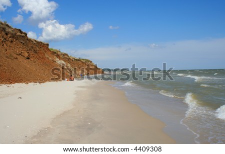 Beautiful seaside landscape. Summer season Seaside pictures