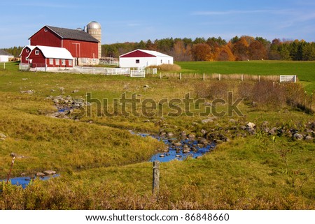 A farm house on the country side.