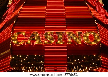 Las Vegas neon casino marquee sign