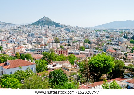 View of Athens from the observation deck