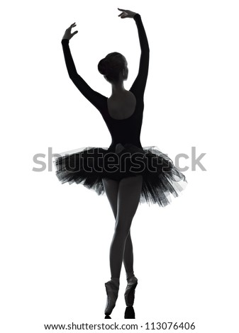 ballerina silhouette tutu