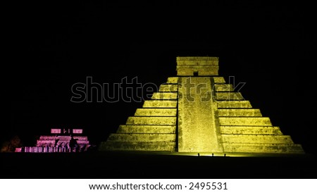 El Castillo the castel of Chichen Itza in the yucatan was a Maya city and one of the greatest religious center and remains today one of the most visited archeological sites