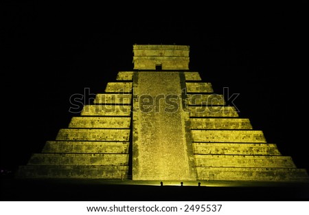 El Castillo the castel of Chichen Itza in the yucatan was a Maya city and one of the greatest religious center and remains today one of the most visited archeological sites