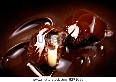 Melting chocolate sweets