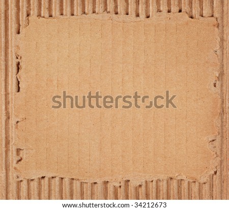 stock photo Torn cardboard texture