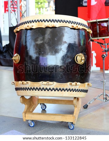 Taiko drums are traditional Japanese drums