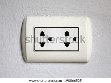 Electric Wall Socket install on the wall