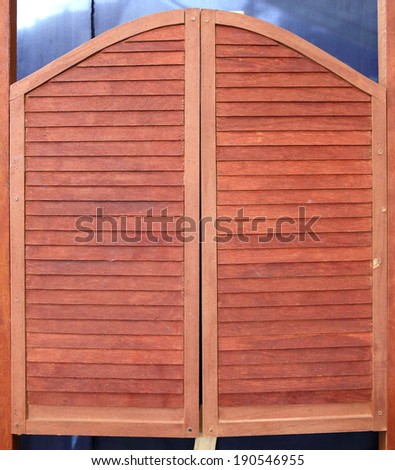 western swinging Saloon doors
