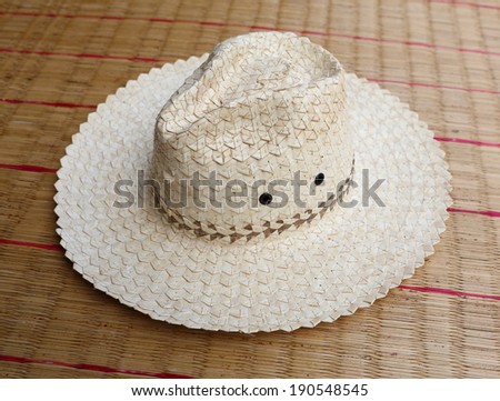 weave hat, straw hat, hats thai style