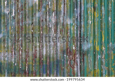 dirty color on zinc plate wall as background