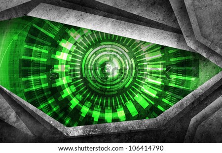 abstract robot eye background