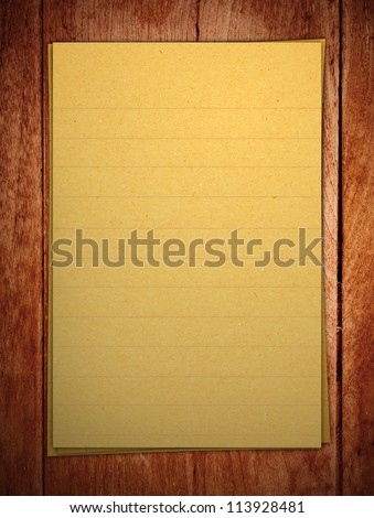 blank sticker glued to a wood board