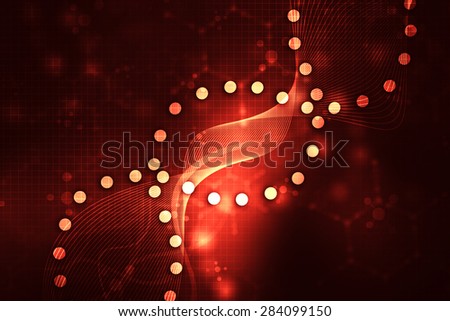 red Medical Science Futuristic Technology Abstract Background