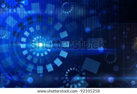 Blue Technical Background