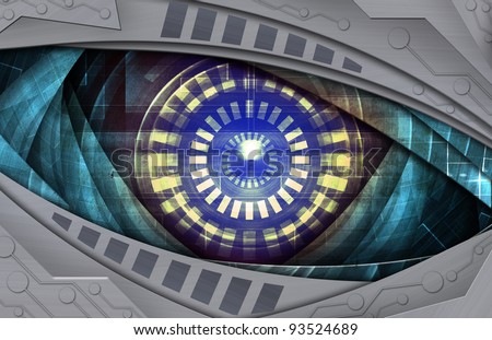 abstract robot eye