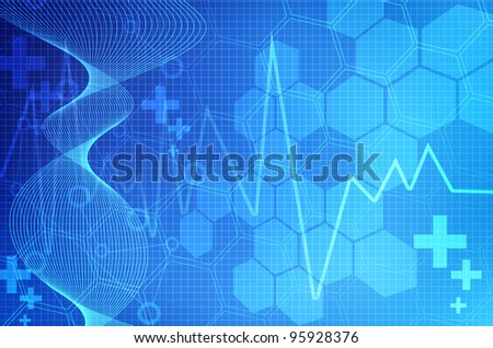 Blue Medical abstract background