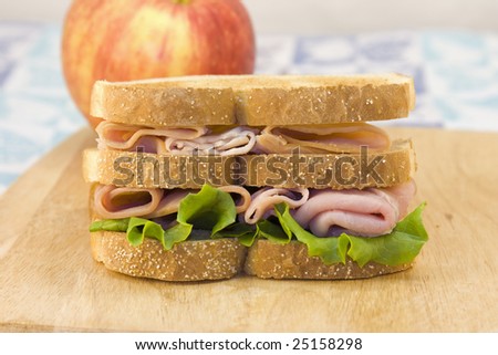 turkey ham sandwich