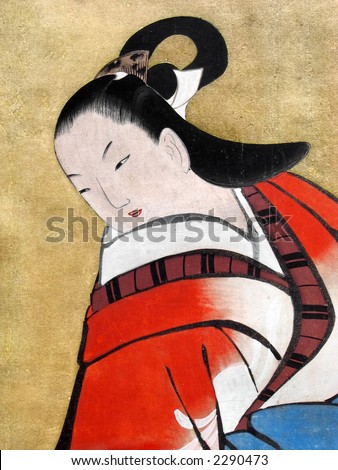 japan  18th century silk