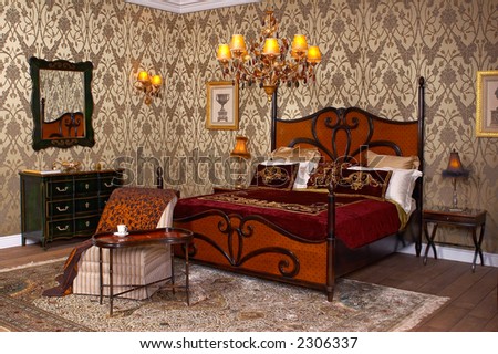 Interior a royal bedroom