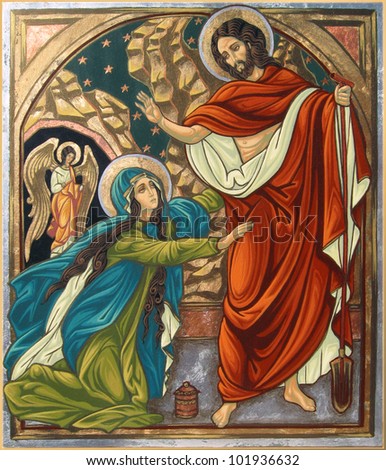 Magdalena and Jesus Resurrection