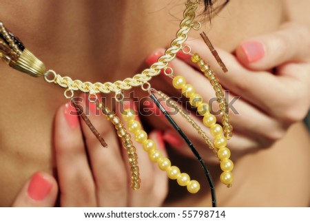 Jewelry on a lady
