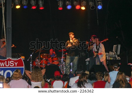 Country music star Josh Gracin In concert at Ocoee River days on 9-25-2004