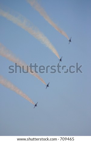 Blue Angel Jets in Flight. Oct . 2005 Chattanooga Tennessee airshow.