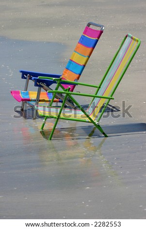 Beach Chairs on florida\'s Gulf Coast
